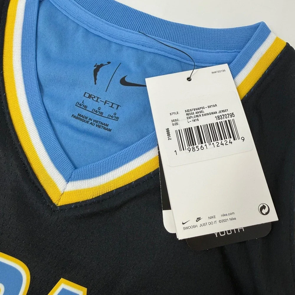 Nike Chicago Sky Angel Reese #5 Explorer Edition WNBA Jersey Youth Large NEW